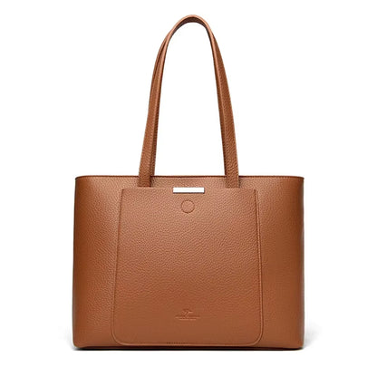 Genuine Soft PU Leather Large Women’s Tote & Shoulder Bag