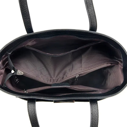 Genuine Soft PU Leather Large Women’s Tote & Shoulder Bag