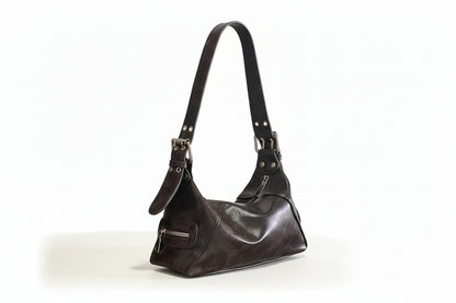 Vintage Y2K PU Leather Underarm Shoulder Bag