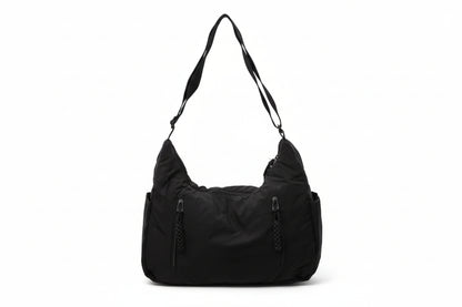 Y2K soft cloth women’s shoulder bag – casual, roomy, solid color.”